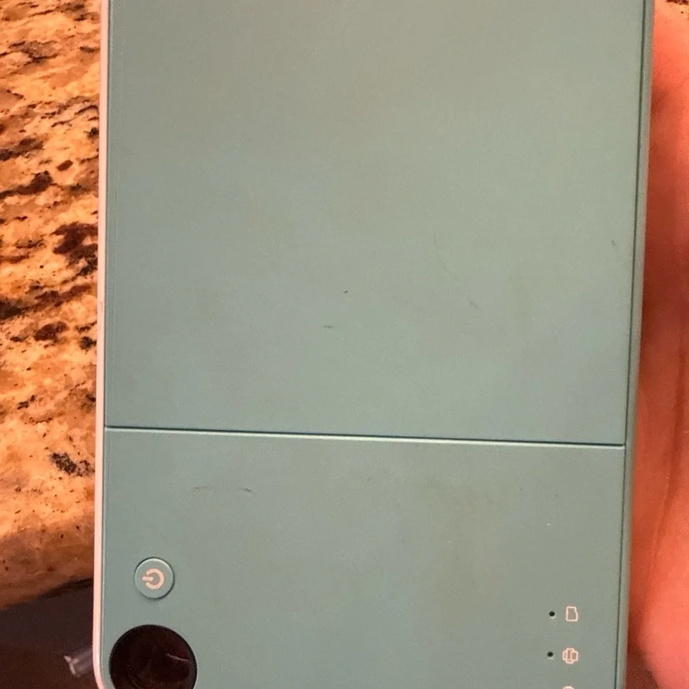 Kodak Printomatic Blue and White Camera